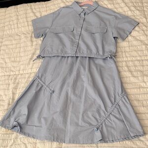 Zara Light Blue Skirt Set